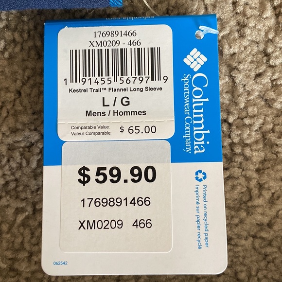 NWT Columbia flannel - Picture 4 of 5